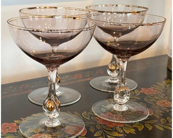 Jozef Stanik Zlata Zuzana Golden Suzanne Wine Glasses Set of 6