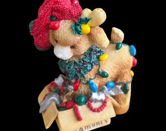 Santa's Special DEERlivery (HOLLY) #622710 1994 An Enesco Corp Mary Rhyner design