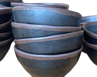 24 Delfin Grey Stone TM002 100% Melamine 4 1/4" 9.25 oz bowls - Restaurant Quality