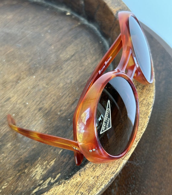 Vintage 1970’s French Sunglasses Vintage Sunglasses 1970s Made in France Unusual Shape Multi  main image 3