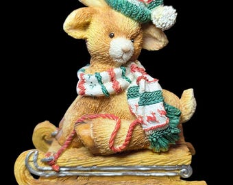 Santa's DEERlivery (JOY) #651168 1994 An Enesco Corp Mary Rhyner design