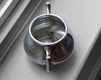 Antique Harrods Double-Handled Silver-Plated Sugar Bowl 1920's - Made in England