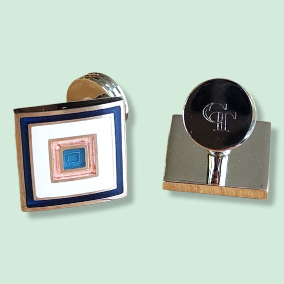Genuine Charles Tyrwhitt Silver plated Square Cufflinks Made in UK Etsy Canada