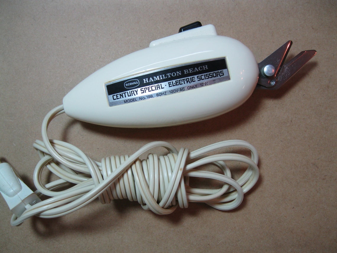 Vintage Electric Scissors by Hamilton Beach Etsy