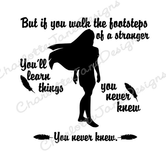 Pocahontas Walk The Footsteps Of A Stranger Colors Of The Wind Etsy