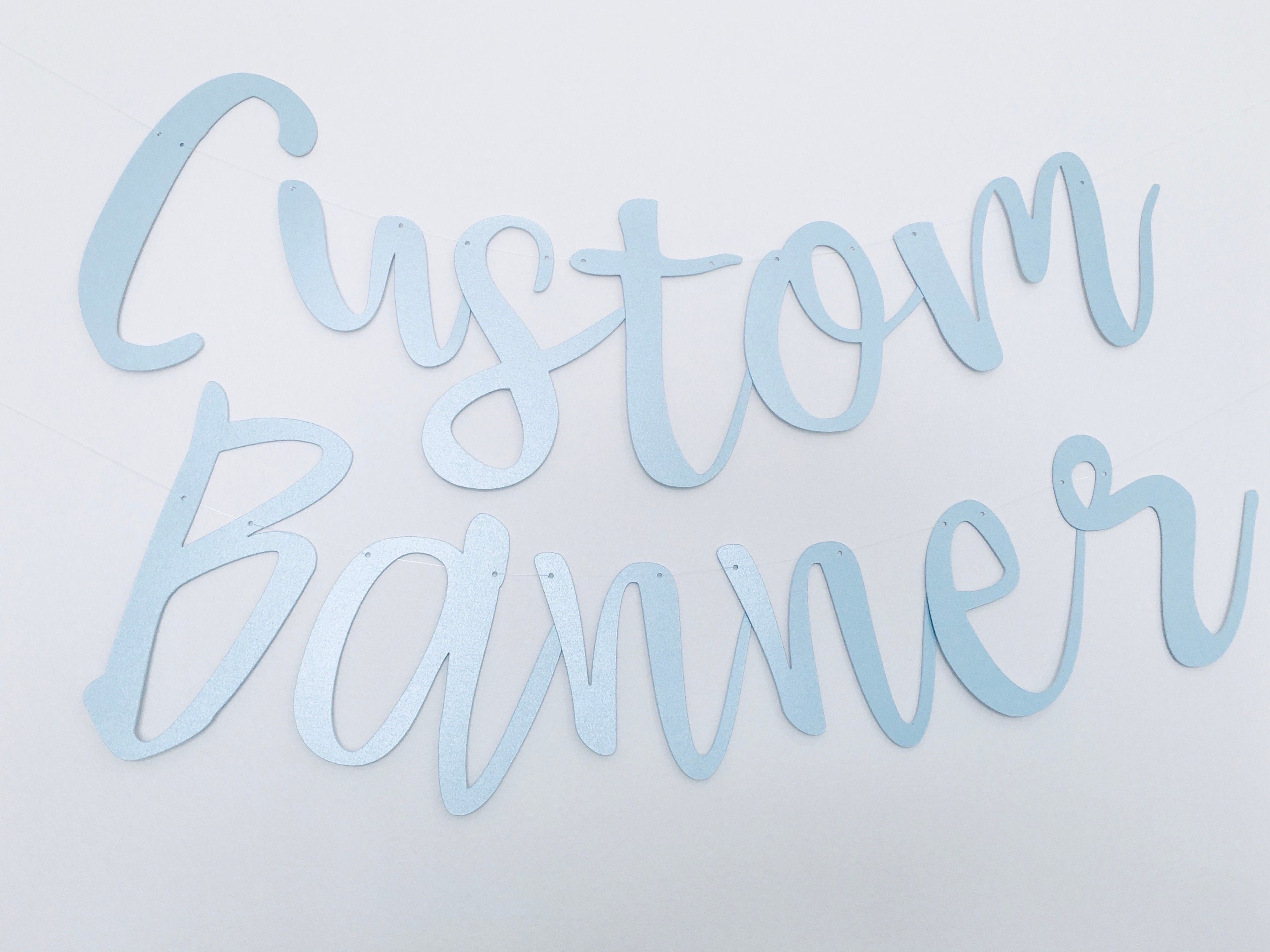Custom Banner, Blue Personalised Bunting Party Decoration - Etsy UK