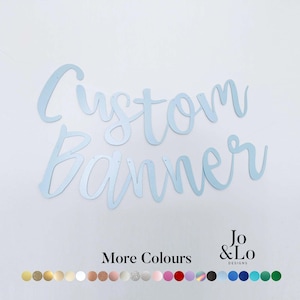 Custom Banner, Blue personalised bunting Party Decoration