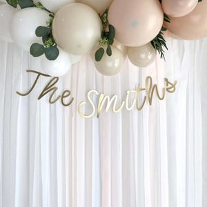 Personalised Wedding Banner: Mr & Mrs Wedding Celebration Sign, More Colours image 2
