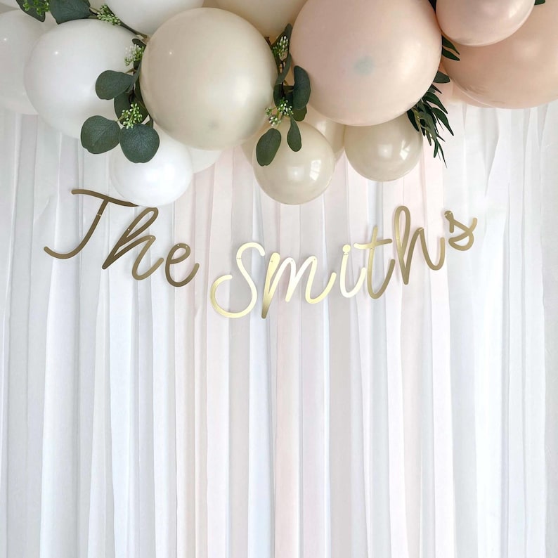 Personalised Wedding Banner: Mr & Mrs Wedding Celebration Sign, More Colours image 2