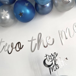 Two the moon, 2nd Birthday Banner.