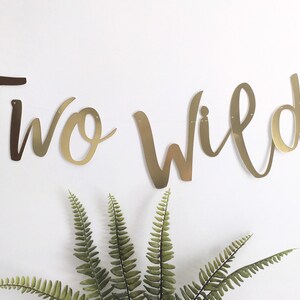 Two Wild, 2nd Birthday Banner, second Birthday Bunting