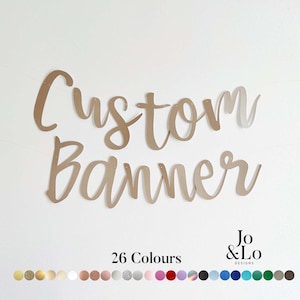 Neutral Custom Banner: Personalised Party Bunting