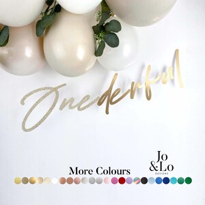 Onederful 1st Birthday Banner: First Party Decor For Girls And Boys