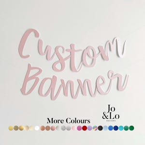 Custom Pink Banner: Personalised Girls Party Bunting