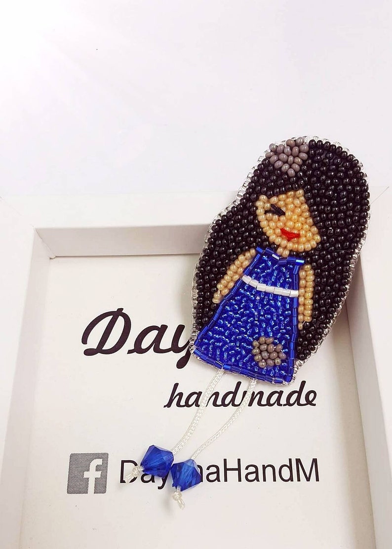 Christmas jewelry Doll brooch