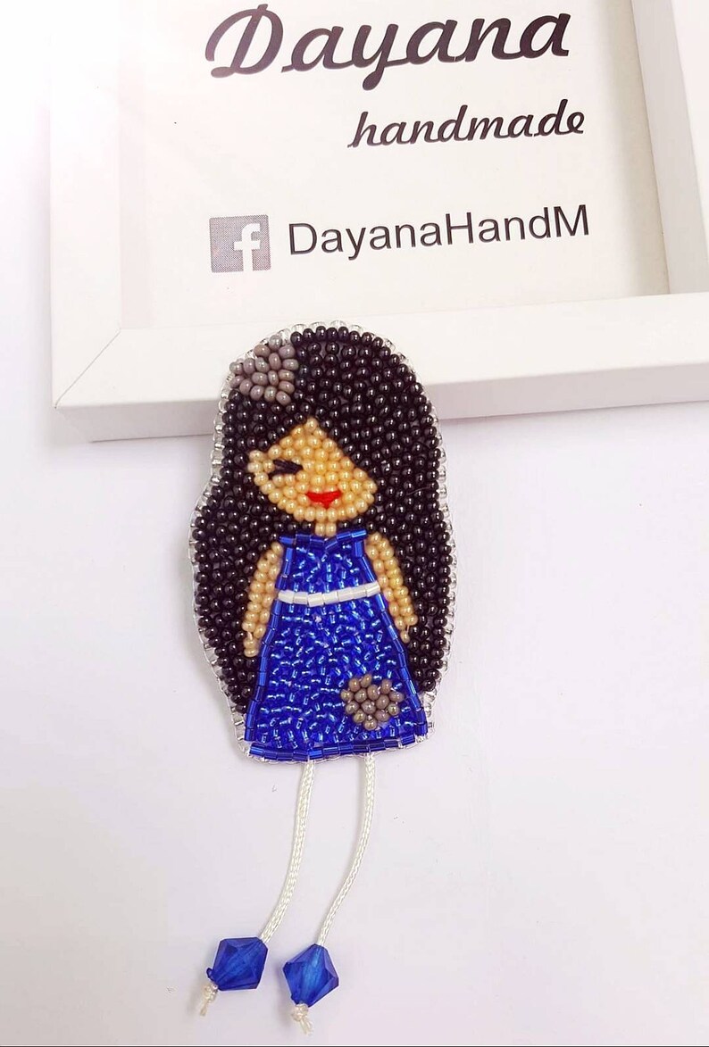 Christmas jewelry Doll brooch