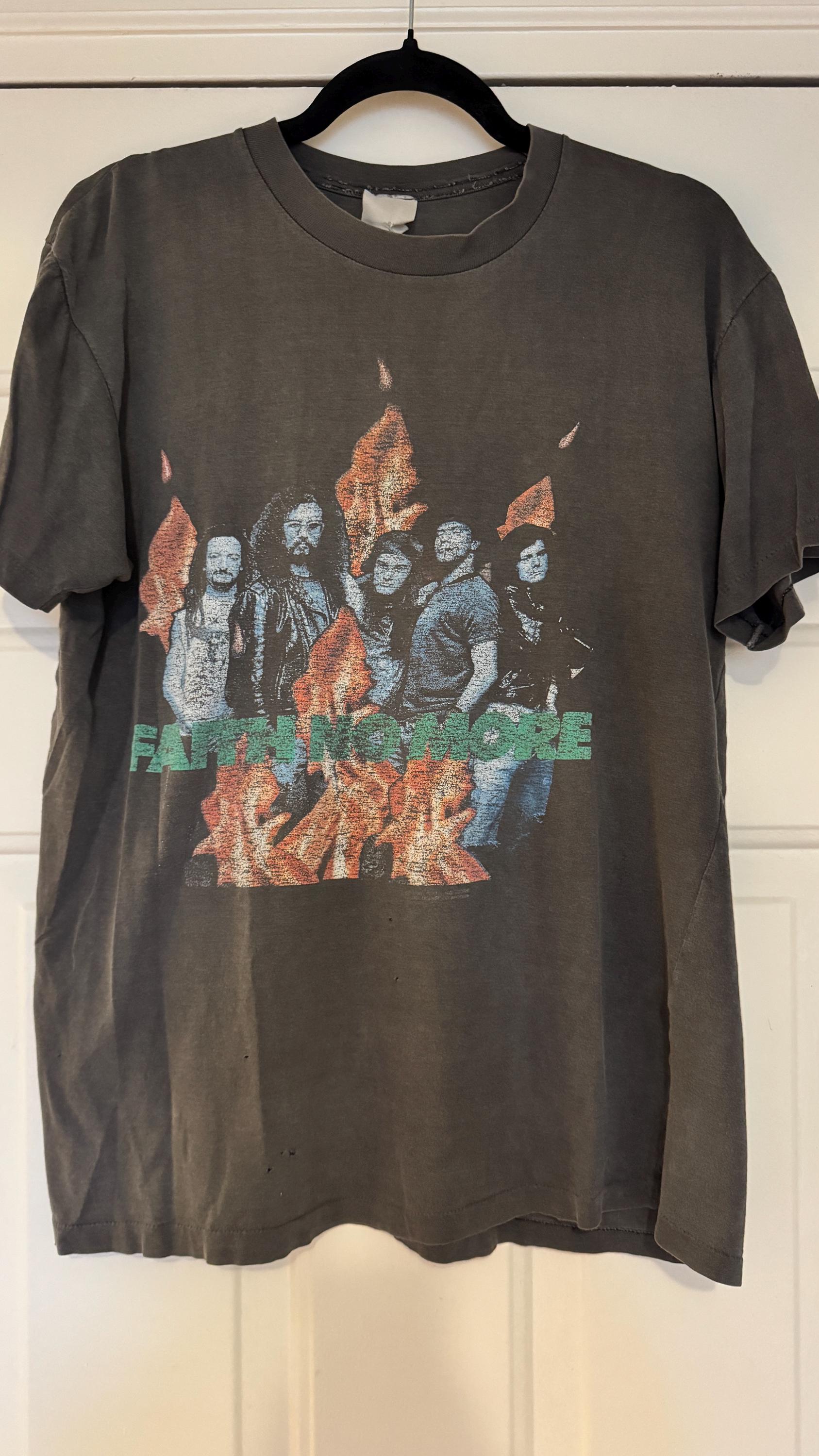 T-shirt Vintage Faith No More Manches Longues - Années 90, Motif Ange Et Poussière D'étoiles - Taille XL