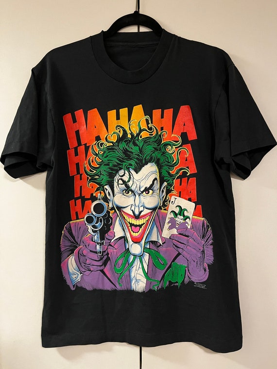 Vintage Joker Ha Ha T-shirt Batman 80s DC Comics - Etsy Vintage Joker Ha Ha T-shirt Batman 80s DC Comics - Etsy