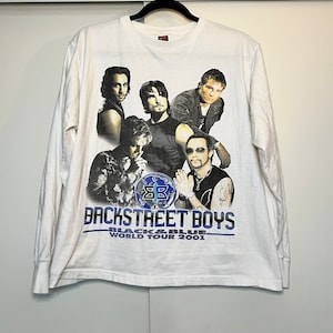 Vintage Backstreet Boys Langarm 2001 Tour Shirt M