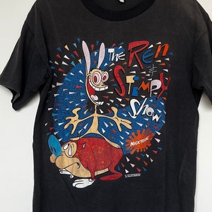 1990s Vintage Ren & Stimpy Tshirt 90s Nickelodeon