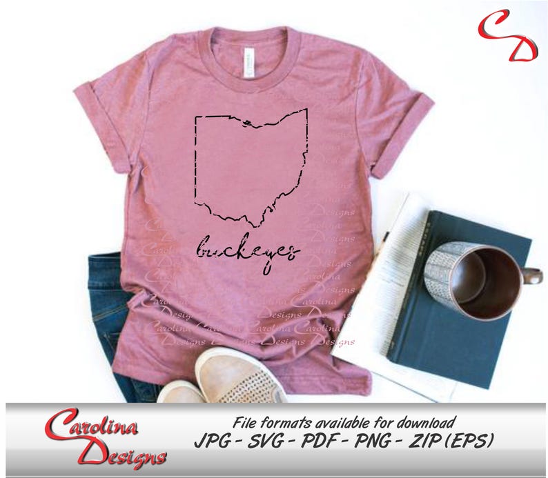 Cd1191-buckeyes and State Outline - Etsy