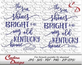 the sun shines bright on my old kentucky home