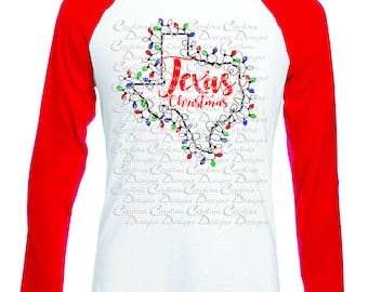 Texas Christmas Lights Design (Digital Download)