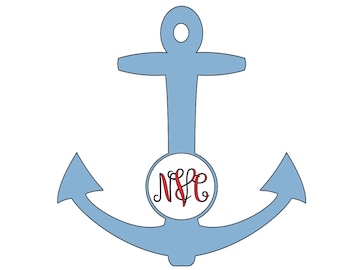 Anchor Decal//Monogrammed//Personalized