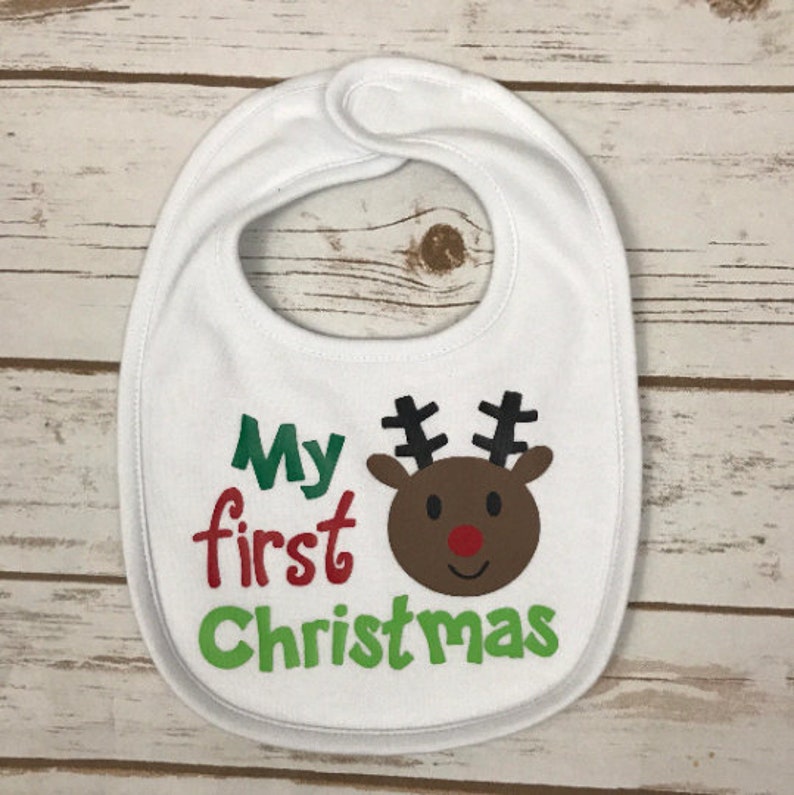 my first christmas bib