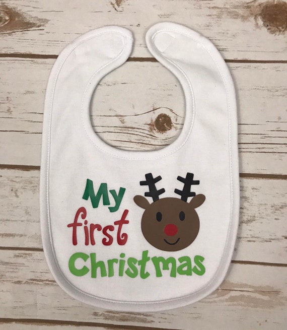 my 1st christmas bib