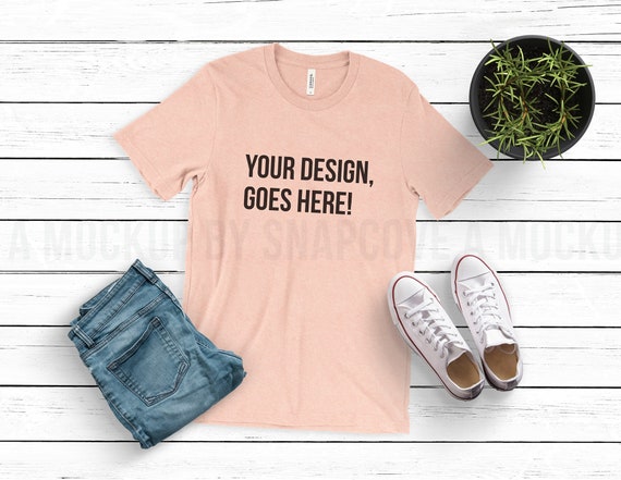 Download Bella Canvas Mock Up Shirt Mockup Mock Up T Shirt Mockup Bella Canvas 3001 Heather Peach Flat Lay Flat Lay Mockup Color Art Collectibles Deshpandefoundationindia Org