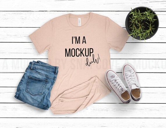 Bella Canvas 3413 T Shirt Peach Triblend Unisex Triblend Etsy