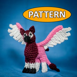 Gryphon Crochet Pattern: Amigurumi Winged Plushie (PDF Pattern)