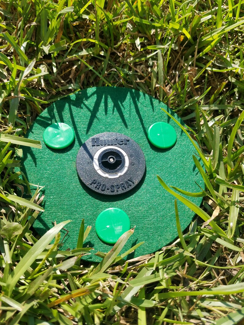 SPRINKLER SYSTEM PROTECTION_ Lawn sprinkler mat donut guard. Etsy