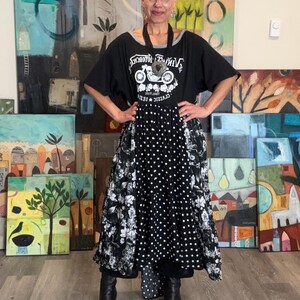 boho t shirt dress Casual Boho T-Shirt Maxi Dress V-Neck Side Slit Summer Dress