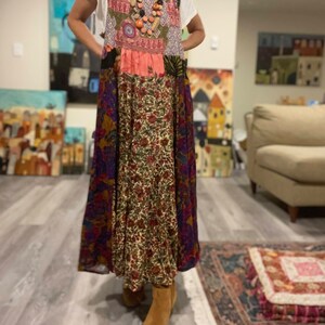 Casual 2 Piece-Set Female Long Dress Slim High Waist Patchwork Sleeveless Dress And Overcoat Sets Women Maxi Dress Outfits main image 0