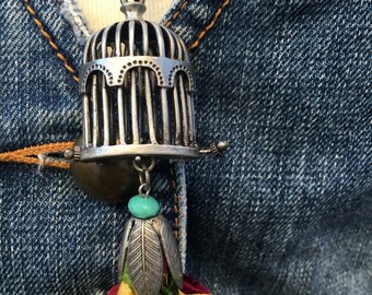 Bird cage necklace