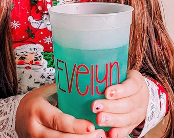 Personalized Color Changing Cup | Stocking Stuffers for Kids | Christmas Gift | Birthday Party Favors | Name Cup | Toddler | Girls | Boys