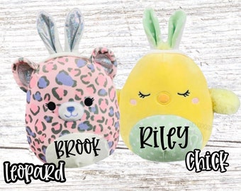 Personalized Easter Squishmallows Plush | 8” Stuffed Animal | Basket Stuffer Gift for Kids | Birthday | Toddler | Teens | Grandkids | Friend