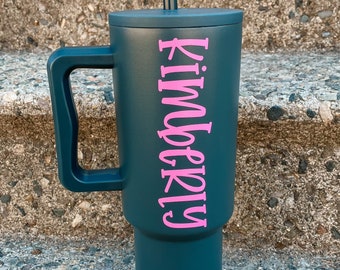 Personalized 40oz Tumbler | Custom Name | Birthday Gift | Teen | Mama | Girls | Water Bottle | Travel Mug | Christmas Stocking Stuffers