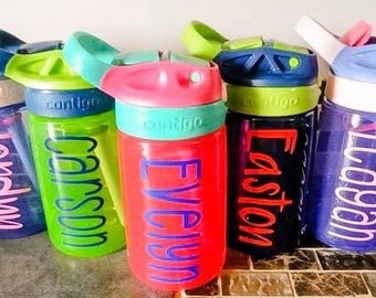 Personalized Contigo Water Bottles | Custom Cup | Birthday Gift | Toddlers | Kids | Present | Easter Basket Stuffer | Girls | Boys