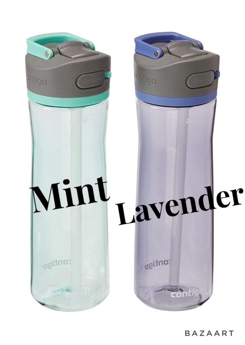 Custom Contigo Water Bottle 24oz, Personalized, Back to School, Teen, Birthday Gift, Gym, Teacher Gift, Kids, Summer, Graduation image 7