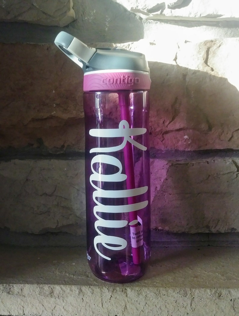 Custom Contigo Water Bottle 24oz, Personalized, Back to School, Teen, Birthday Gift, Gym, Teacher Gift, Kids, Summer, Graduation image 3