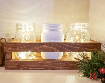 Christmas Centerpiece, Christmas Centerpiece Table, Christmas Centerpiece Mason Jar, Mason Jar Centerpiece, Christmas Farmhouse Decorations