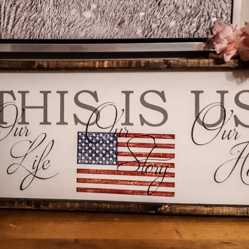 Flag Decor Flag Art American Flag Wood Patriotic Decor Etsy