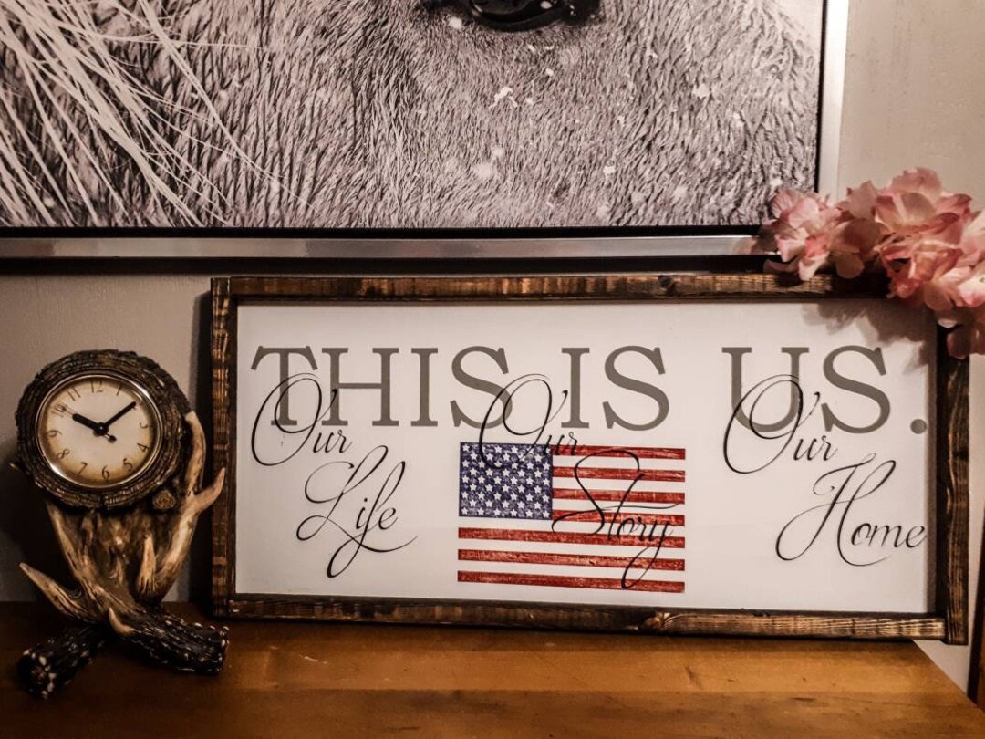 Flag Decor Flag Art American Flag Wood Patriotic Decor Etsy