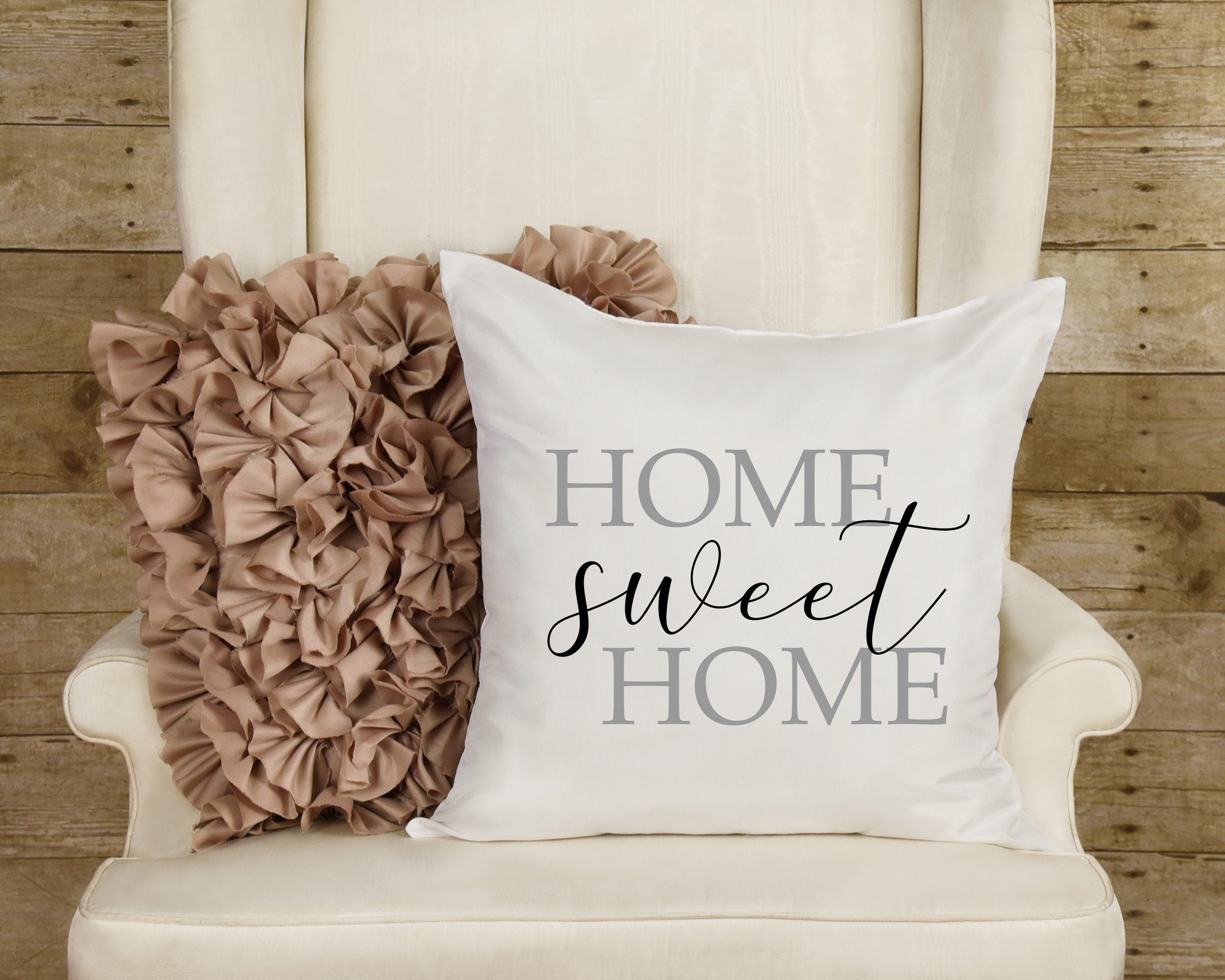 Home Sweet Home Pillow, Rustic Decor, Home Decor