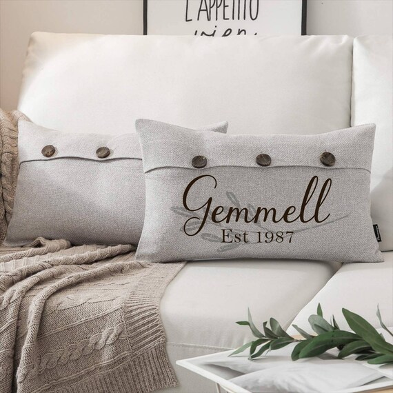 Personalized Pillow Personalized Throw Pillow Personalized Etsy