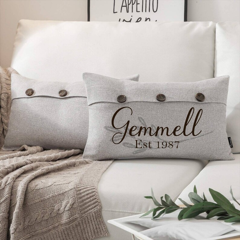 Personalized Pillow Personalized Throw Pillow Personalized Etsy