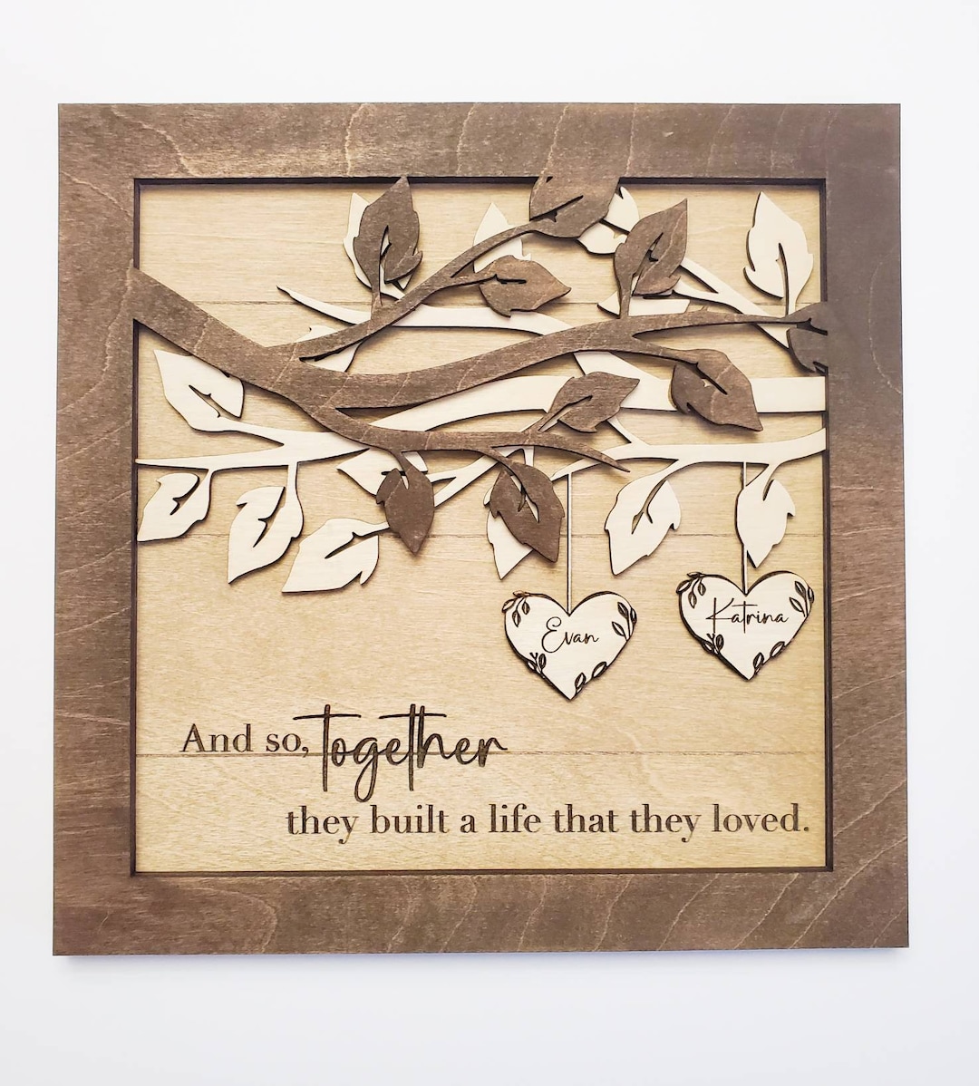 Personalized Wooden Sign, Personalized Name Sign, Anniversary Gift